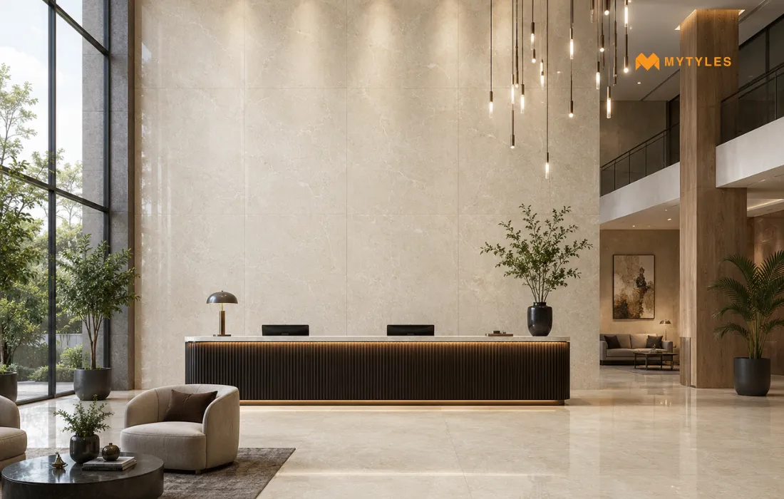 4x6 Tile in Hotel Reception